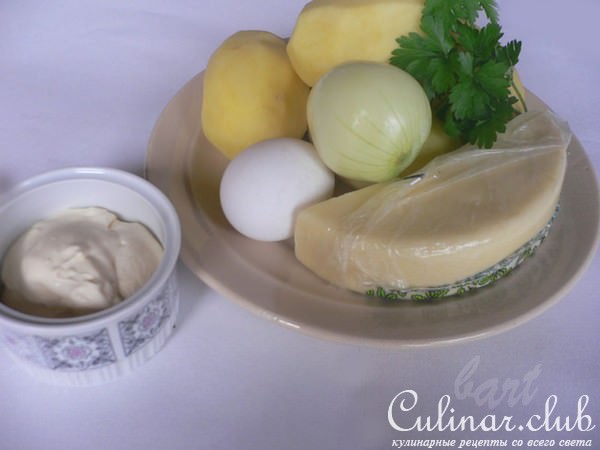 Картофельные оладьи с сыром.