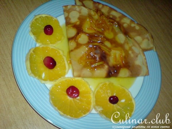Омлеты с апельсинами( Crepes)