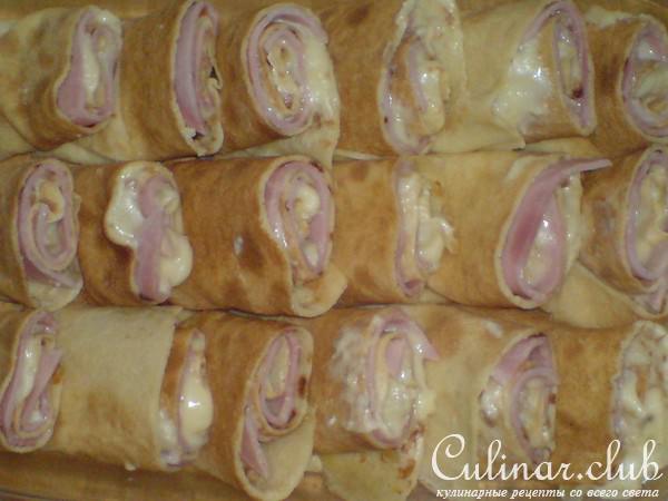 Блинная запеканка "Cordon bleu "