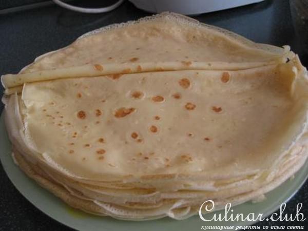 Блинчики с куриными сердечками и желудочками