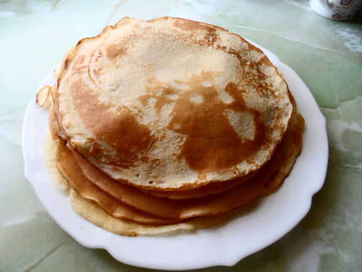 Заварные блинчики с мясом(любовь с детства)