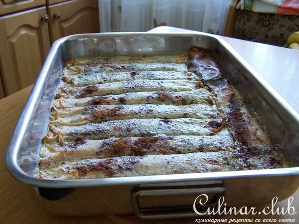 Блинчики,фаршированные творогом(вариант)