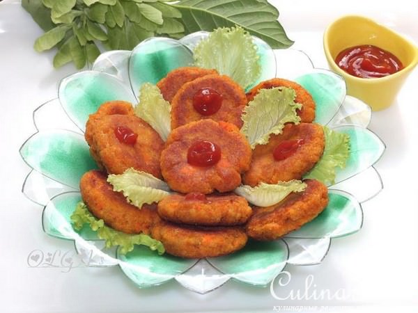 Крутоны морковные