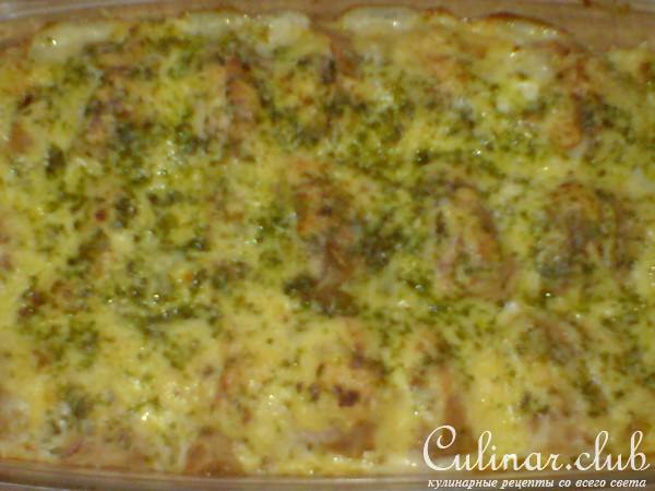 Блинная запеканка "Cordon bleu "