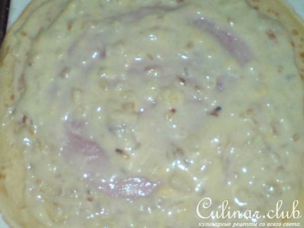 Блинная запеканка "Cordon bleu "