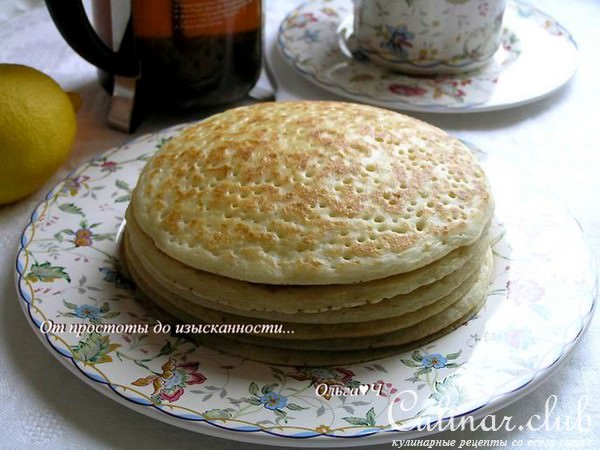 Блины на сыворотке (без яиц)