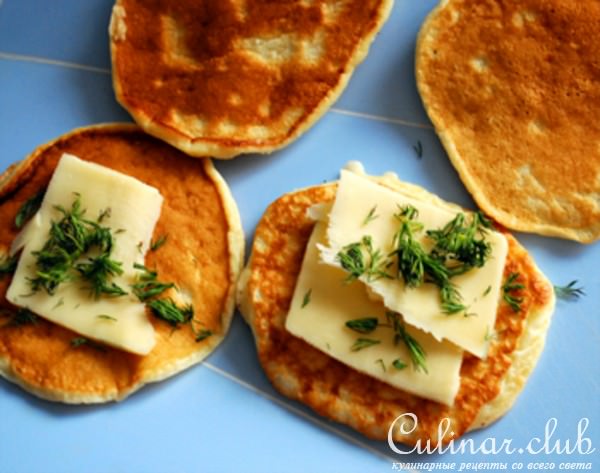 Оладьи с сыром для любимых