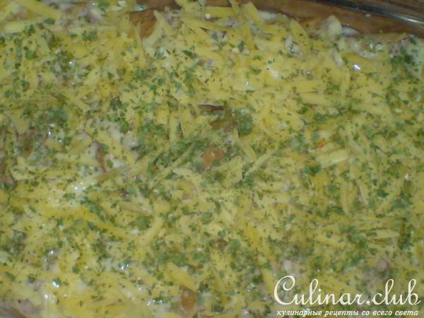 Блинная запеканка "Cordon bleu "