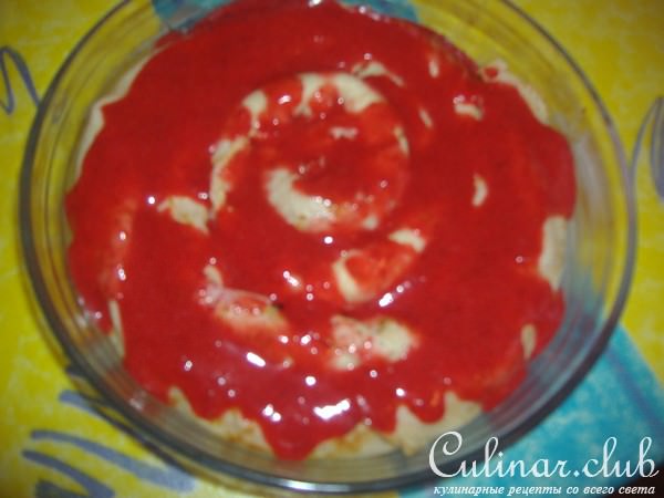 Блины с заварным кремом под ягодным соусом! (2 варианта подачи)
