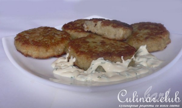 Картофельные оладьи с сыром.