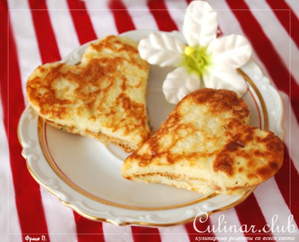 Оладьи с сыром для любимых