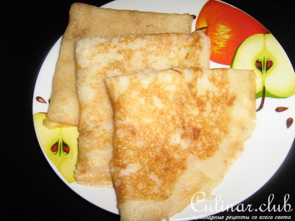 Постные блины на картофельном отваре.