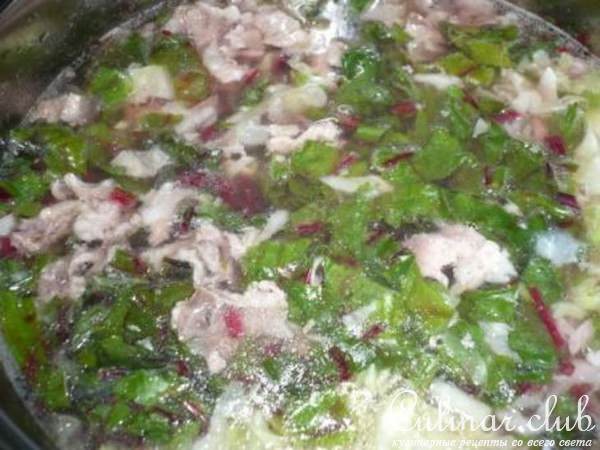 Летний овощной обед (борщ из молодых бурачков и рагу)