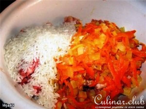 Мой фаршированный перец в томате и сметане