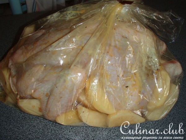 НЕЖНАЯ КУРОЧКА запечённая в рукаве