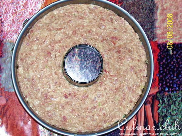 Кабачковый пирог с индейкой
