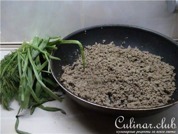 Картофельная запеканка с мясным фаршем.