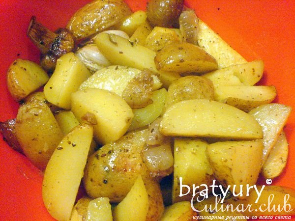 Картофель, запечённый в пакете