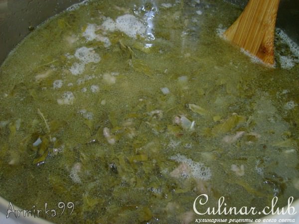 Плов с виноградными листьями