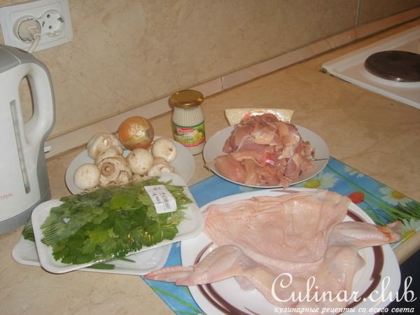 Курица...фаршированная.. дубльстописят!! Мой первый Куренок!