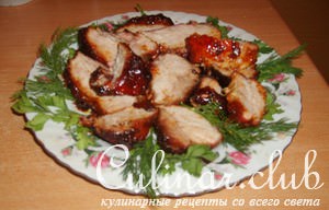 Свинина в апельсиновой глазури