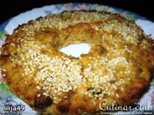 Мясной венок с брокколи
