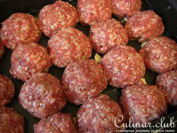 "Шарики" мясные.