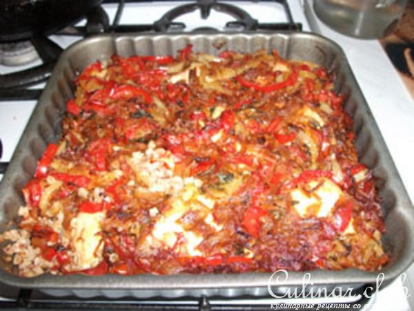 Гречка с овощами и курицей