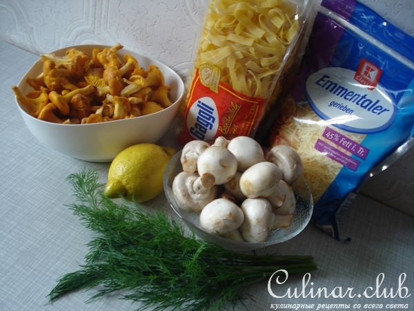 Лапша с грибами