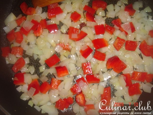 Ризотто с куриной печенью