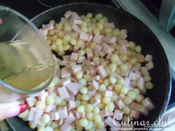 Картофельные ньокки с ветчиной и сыром