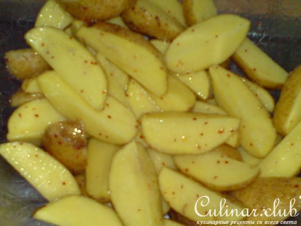 Картофель с беконом и сыром