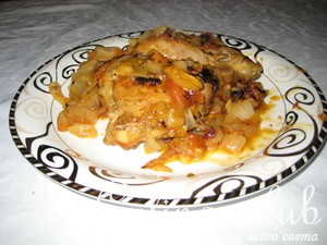 Курица с курагой