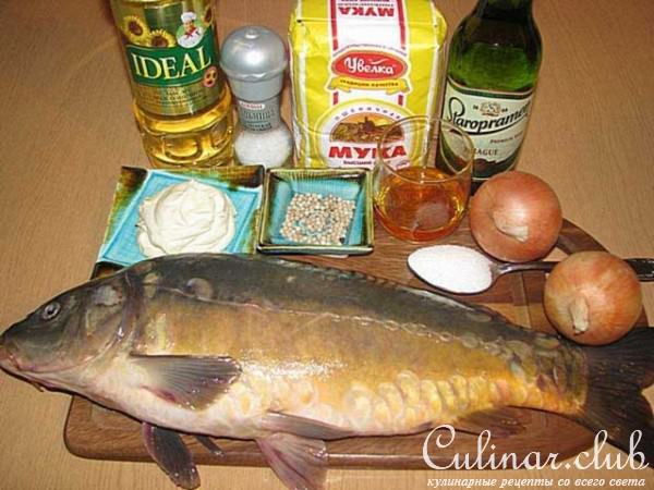 Карп по императорски в русском стиле.