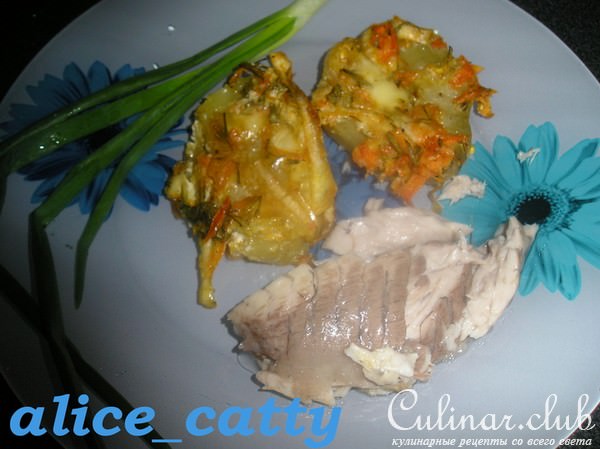 КАРП ЗАПЕЧЕНЫЙ С ОВОЩАМИ