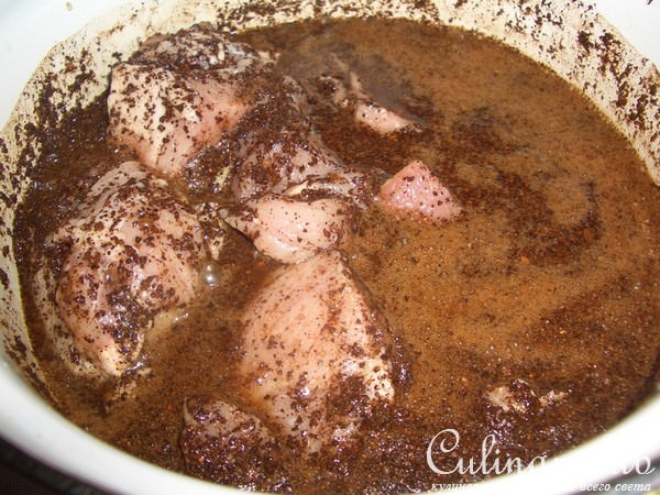 Свинина с кофе (в пиве)