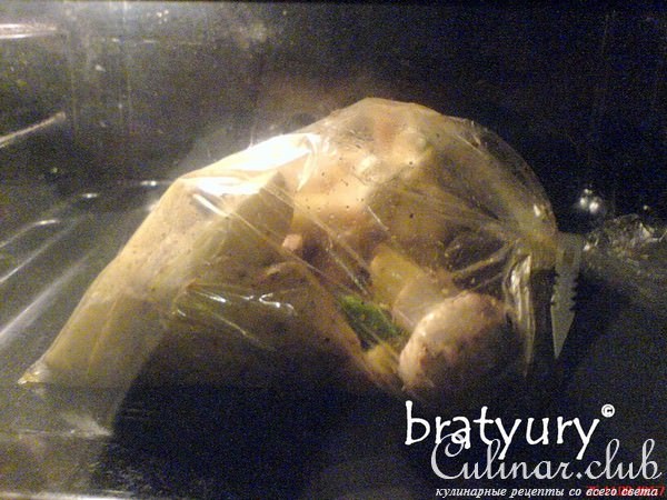 Картофель, запечённый в пакете