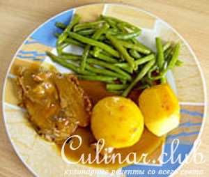 Пикантная баранина с овощами
