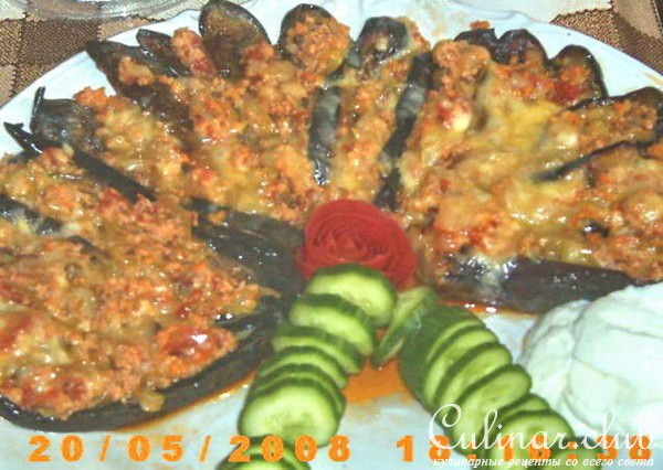 БАКЛАЖАНОВЫЙ ВЕЕР ( Ну очень вкусно, и очень красиво).
