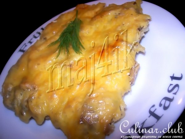 Вкусное мяско из духовки, или мой вариант мяса по-французски