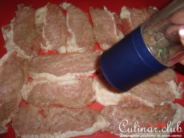 Мясо под "шубкой" и слоёной вермешелью