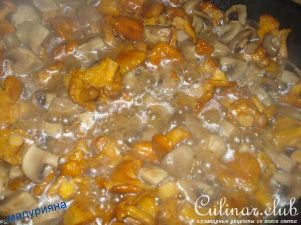Лапша с грибами