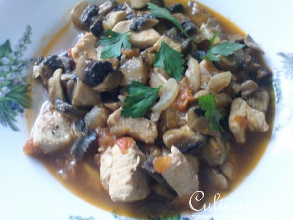 грибное рагу очень вкусное