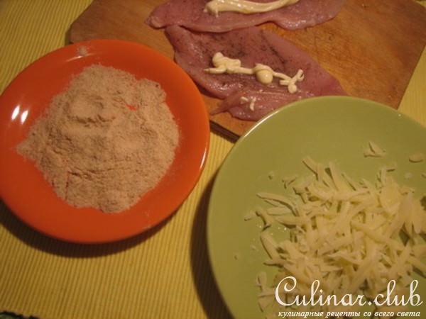 куринное филе в сырной корочке