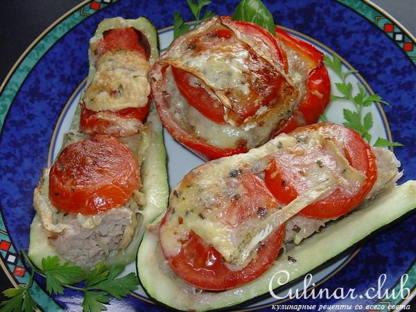 Фаршированные овощи.