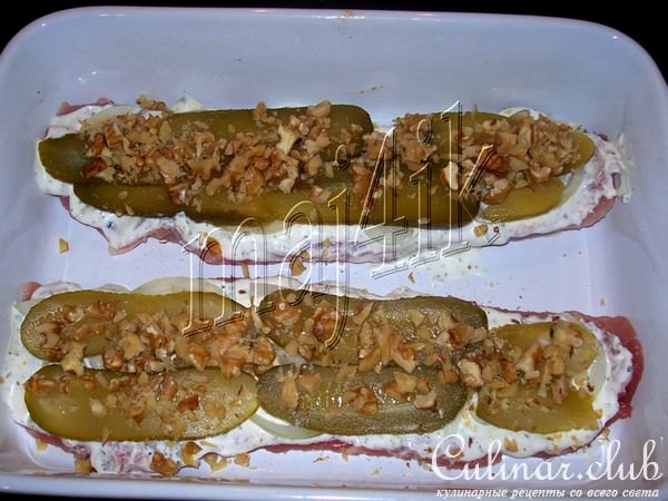 Свиной шницель под необычным одеялком