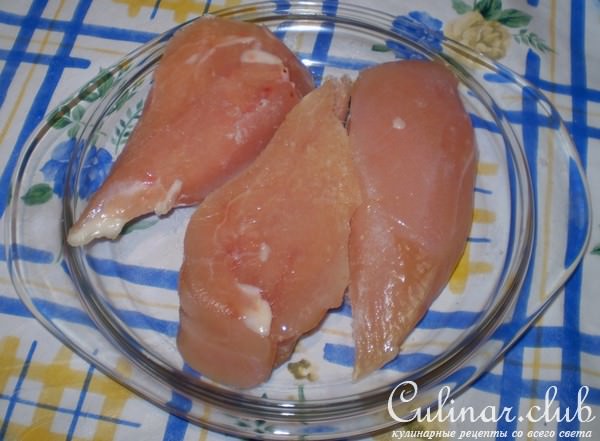 Филе грудки куриной под сыром