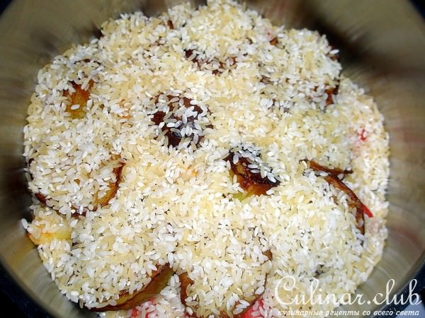 Маглюба ""Плов из курицы и овощей по иордански