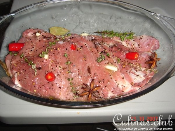 Свинина по Англо-Индийски