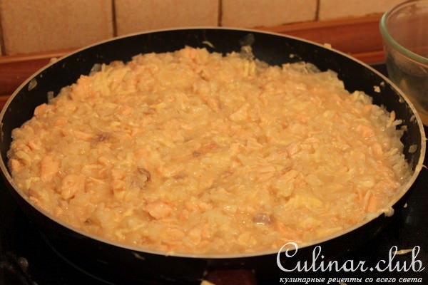 Ризотто с семгой